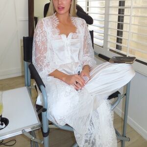 ROBE D’AMOUR - Jay Kay Braids and Bridal  Full Length Robe (size XS/SMALL)